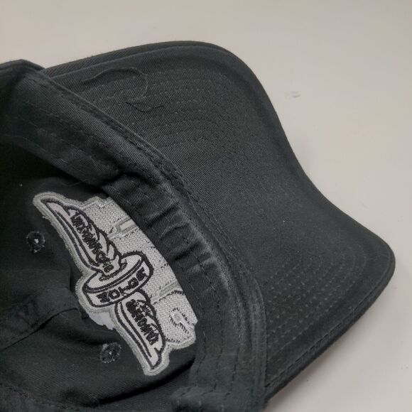 Indianapolis Motor Speedway IMS Strapback Hat Embroidered Logo Racing Black OSFM - Picture 10 of 11